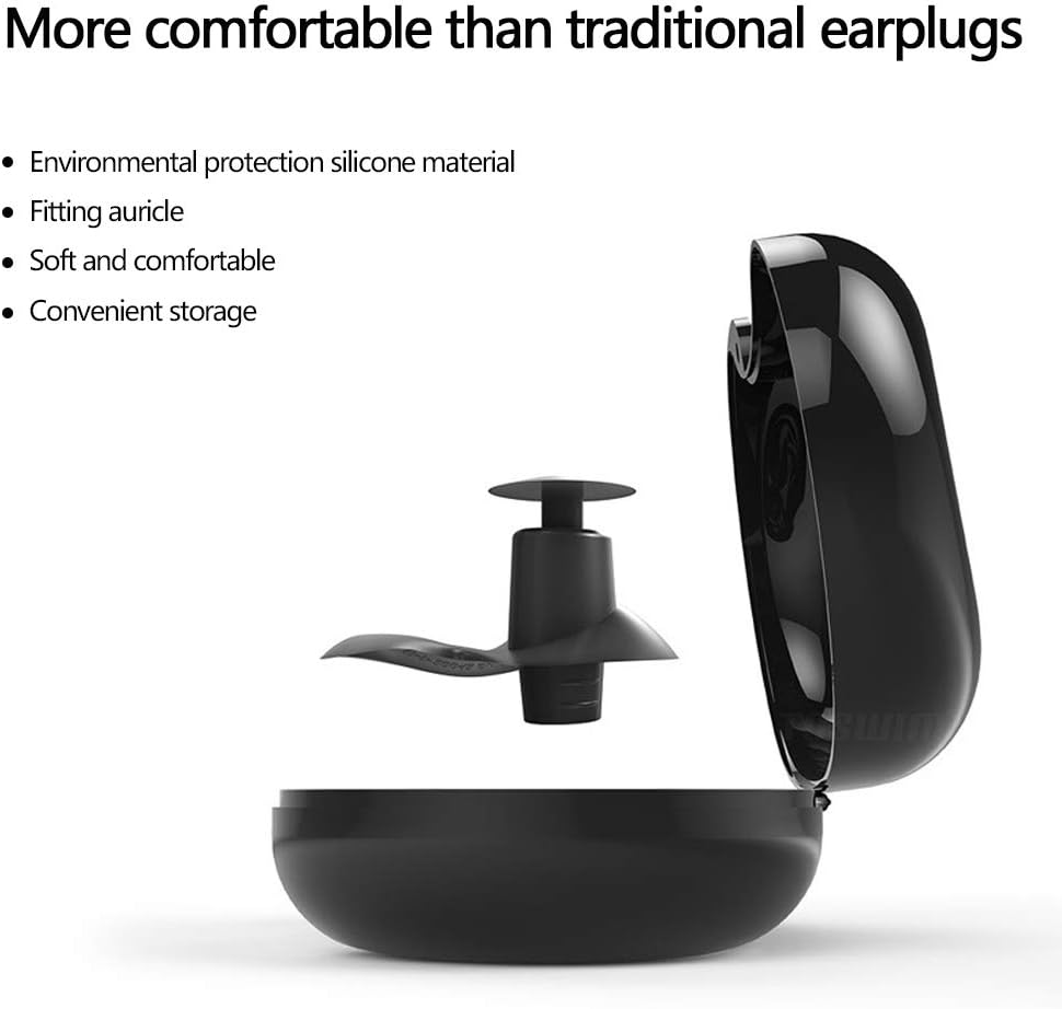 Naohiro Swimming Earplugs,Waterproof Reusable Silicone Swimming Ear Plugs for Swimming Showering Bathing Surfing Snorkeling and Other Water Sports,Suitable for Kids and Adults,5-Pairs Pack: Health & Personal Care