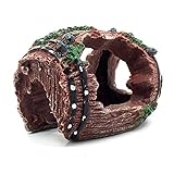 Bestgoo Resin Broken Barrel Decoration for Fish Tank, Aquarium Ornament Aquatic Caves Hide Hut