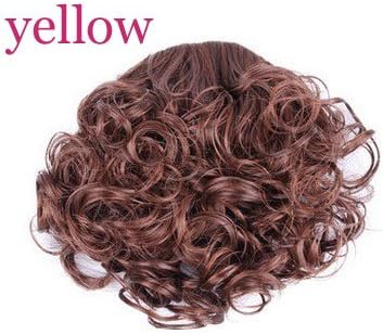 Uniwigs® Hot Fashion Retro Fluffy Curly Hair Bang New Arrival (Yellow)