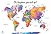 Watercolor World Scratch Off Map (XL - 24