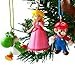 Super Mario Brothers Christmas Ornaments Figurines Pack of 6
