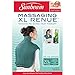 Sunbeam Heating & Massage Pad for Neck & Shoulder Pain Relief, XL Renue, 2 Heat & 2 Massage Settings with Auto-Shutoff, Jade, 25-Inch x 25-Inch
