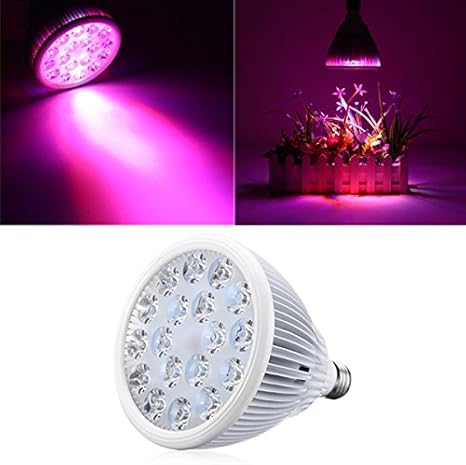 36W E27 LED Full Spectrum Grow Light Lamp Blub para flor de planta