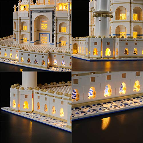 ZHLY LED Licht-Set für Lego Creator Taj Mahal Beleuchtung Lichtset Kompatibel Mit Lego 10256 USB und Batterie Betrieben… – Bild 4