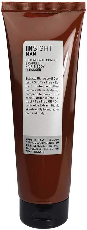 INSIGHT Man Hair & Body Cleanser 250ml - All-in-One Wash for Men