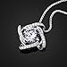 B.Catcher Necklaces Silver Womens Jewelry Windmill Pendant Cubic Zirconia Box Chain Necklace