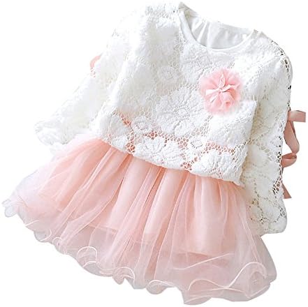 Baby Girl Tutu Dress Outfits Autumn Bowknot Tops+Party Lace Princess Dress Clothes Outfits for 3-24Months