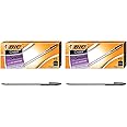 BIC Cristal Xtra Smooth Black Ballpoint Pens, Reliable Medium Point (1.0mm), 12-Count Pack (Pack of 2)