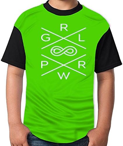 Cheap Girl Power Forever Youth T-Shirt Original Good Quality Boys Tee Green