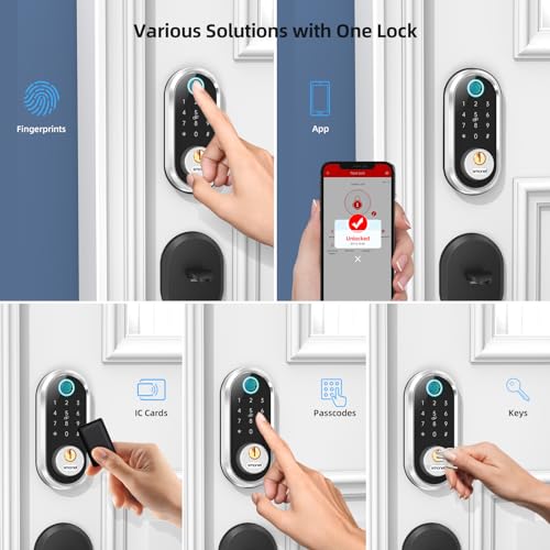 Smart Door Lock Keyless Deadbolt Smart Locks for Front Door