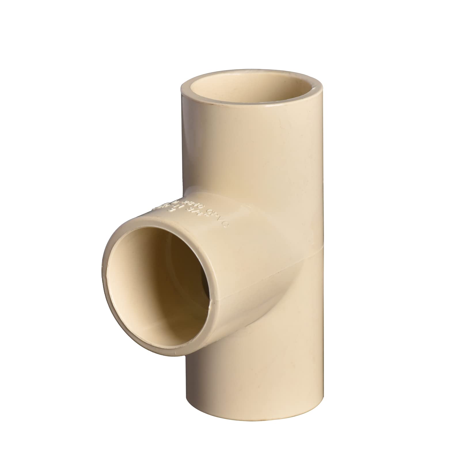 Photo 1 of 1/2" 10pcs CPVC TEE Pipe Fittings Coupling Adapter (Slip to Slip to Slip) Socket to Socket Beige (1/2 inch)