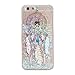 Urberry Iphone 6 Case, Dream-catcher Running Glitter Cover, Creative Design Flowing Liquid Floating Luxury Bling Glitter Sparkle Hard Case for iPhone 6/6s with a Screen Protector (White)