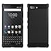 PUSHIMEI BlackBerry KEY2 Case, Soft TPU Brushed Anti-Fingerprint Full-Body Protective Phone Case Cover for BlackBerry KEY2 (Black Brushed TPU)