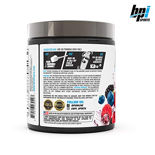 BPI Sports One More Rep PreWorkout Powder Increase Energy and