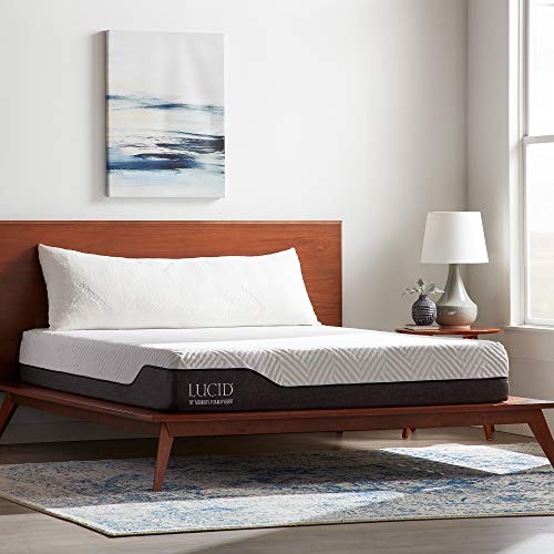 Lucid Body Pillow Shredded Memory Foam Pillow 20 x 54 inches Body