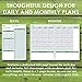 Sunnyside Undated Planner - Daily Organizer, Hourly, Day and Monthly Planner Full Size Non-Dated Calendar Journal for Appointments, Tasks, Goal Setting, Tracking Priorities and Gratitude Notes