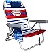 Tommy Bahama 2017 Backpack Cooler Folding Beach Chair (Red White & Blue Stripe)