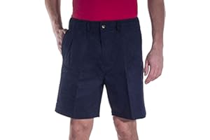 Creekwood Elastic Waist Twill Shorts for Big & Tall Men – 100% Pure Cotton