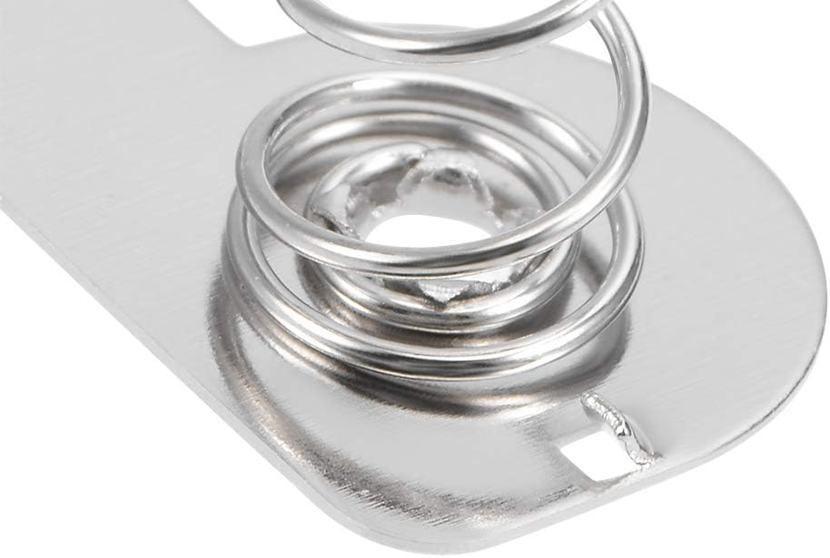 sourcing map 20 Pcs AA Battery Negative to Positive Conversion Spring Contact Nickeling Plate 26.5mmx12mm - Image 4