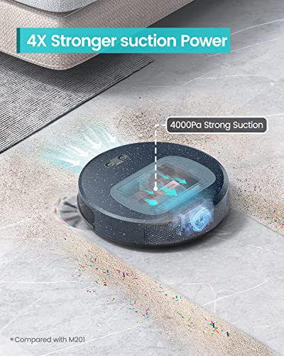 Robot Vacuum Cleaner, Lefant Robot Vacuum and Mop, Upgrape Super Thin 2.7inch with 600ml Dust Bin, 200 Mins Runtime, Tangle-Free, Quiet, Ideal for Pet Hair, Carpets, Floor Care, Commercial Indoor, F1