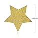 Koker Sparkling Star Garland, Paper Hanging String Banner Decoration for Wedding, Birthday Party Baby Shower Backdrop, Glitter Gold, 11.5 Feet/3.5 m