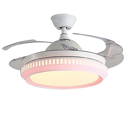 Huston Fan Modern Chandelier Fan With 4 Retractable Transparent