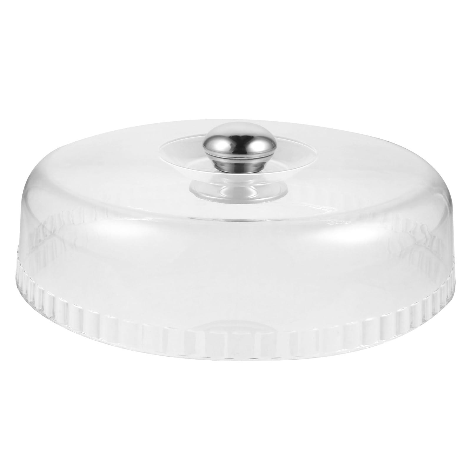 DOITOOL Cake Dust Cover Dome with Tray 11.81In Round Plastic Cloche for Cake Display and Protection on Serving Platter