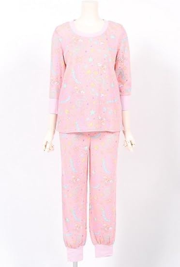 Mercy マーシー ドリーム総柄セットアップピンクfree パジャマ ルームウェアセット 通販 Amazon