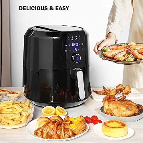 Homever Air Fryer, 5.8 Quart Electric Hot Air Fryers Oven Oilless