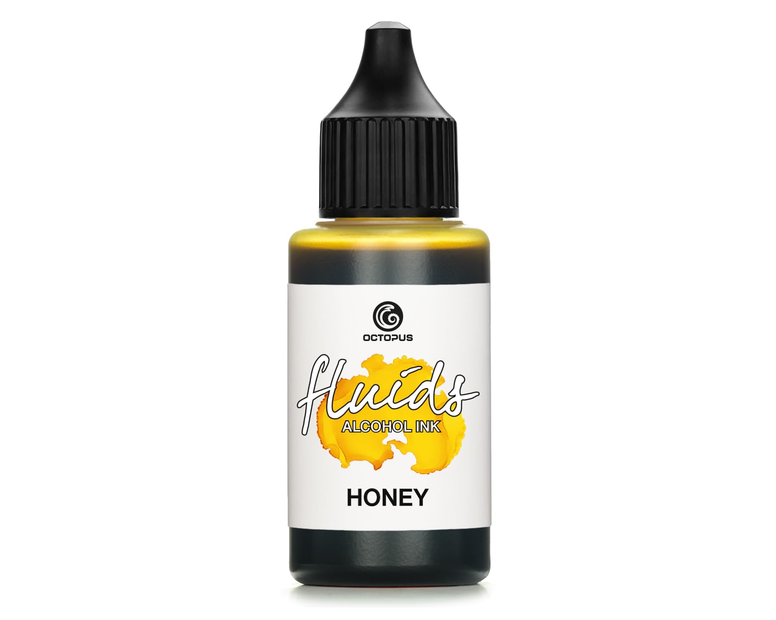 30ml Fluids Alcohol Ink Honey for Fluid Art and Resin, Brown