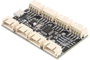 Uziurl USB to 8-Way TTL Serial Port Module CH348 Multi-Channel UART Expansion Board TypeC to 8 TTL Module PCB Board