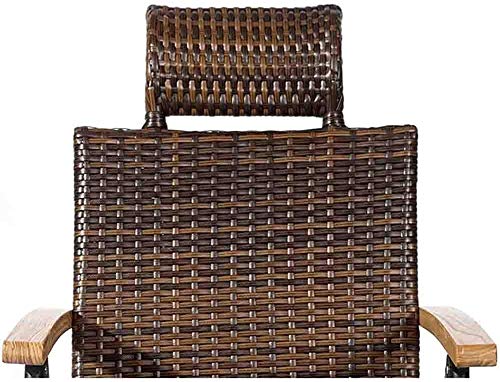 Liegestuhl Sonnenliege Gartenliege Lounge Sessel Klappbarer Innen-Sonnenliegen im Innenbereich Wicker Rattan… – Bild 5