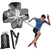 ANPOPO Bfsmile Running Speed Training 56" Parachute with Adjustable Strap, Free Carry Bag. Speed Chute Resistance Running Parachute for Kids Youth and Adults