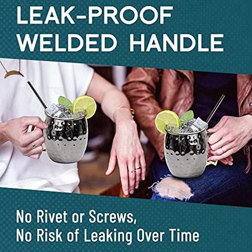 [Gift Set] Advanced Mixology Black Moscow Mule Mugs (18oz) Black Mule