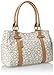 Calvin Klein Monogram Satchel, Almond/Khaki/Camel, One Size