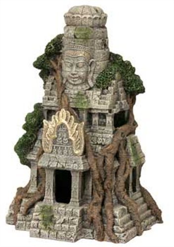 Blue Ribbon Pet Products Resin Aquarium Ornament - Cambodian Temple Ruins 7.5 Inch L x 6.25 Inch D x 11 Inch H