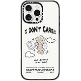 CASETiFY Impact Case for iPhone 16 Pro Max [Slim / 8.2 ft. 4X Military Grade Drop Protection/Wireless Charging Compatible] - Angel Bear - Clear Black