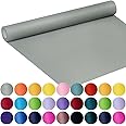 SMART&CASUAL 17.8" x 760" (63') Light Grey Kraft Craft Paper Roll for Gift Wrapping Bulletin Board Bouquet Flower Kids Art Packing Parcel Table Covering 80GSM 55LB (Light Grey, 17.8" x 63')
