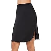 Subuteay Womens Half Slips Underskirt Dress with Side Slit Mini Skirts