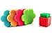 Premium Food Grade Silicone Scrubber and Brush for Cleaning (4 pc + Silicone Brush) | Antibacterial and BPA-free