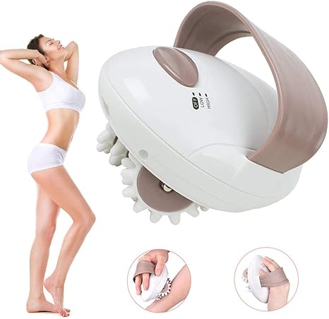 Amazon Co Jp セルライトマッサージ器回転する車輪ポータブル指圧ローリングハンドヘルドマッサージャー 肩こり 腰痛疲労回復 リラックス 血液循環を促進ホームオフィス旅行で使用eu Plug ホーム キッチン