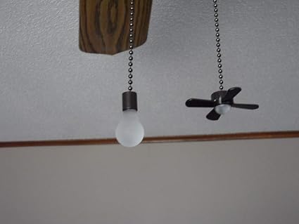 Light Bulb Ceiling Fan Pull Chain Set Bronze Free Directional