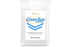 Optical Grade Cerium Oxide 8oz Glass Repair Powder | Glass Window and Windshield Repair | Optical Grade, for use with Camera,