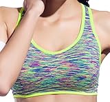 Diamond Candy Women's Comfort Cotton Pullover Seamless Racerback Sports Bra