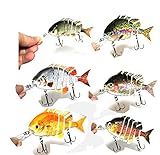 Discover Fish® New Multi-jointed Fishing Life Like Hard Lure Swimbait Minnow Crank Shad Herring Bait Bass Pike Muskie Crucian 22