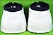 Professional's Choice Ballistic Overreach Bell Boots for Horses | Superb Protection, Durability & Comfort | Quick Wrap Hook & Loop | Sold in Pairs | Medium White