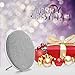 Fashion Bluetooth Speakers M16 for Birthday Gifts, JONTER Fabric Wireless Bluetooth 4.2 Round Speakers : [UPDATE VERSION] Alloy Housing,Enhanced Bass, Hands-Free, 15H Playtime - (Silver)