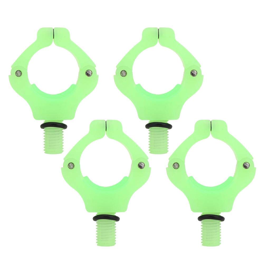 4PCS Magnetic Bracket Head Fishing Rod Automatic Adjustment Fishing Rod Tail Rest Holder Tool Accessories(Luminous Green)