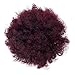 SWACC Afro Puff Drawstring Ponytail Kinky Curly Afro Clip on Updo Chignon Bun Hair Piece Extensions for African American Women Medium Size (1B/ Burgundy)