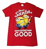 Christmas Despicable Me Minion Dear Santa, Define Good Graphic T-Shirt - X-Large